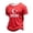 Deep Red #10, variant on Soccer Jersey for Men Short Sleeve Crew Neck Trendy Lightweight T Shirt Soccer Ball Graphic Print Vocation Shirts Spain Brazil Argentina France Germany Portugal Gray 2XL