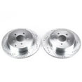 thumbnail image 2 of Power Stop Rear Pair of Drilled and Slotted Brake Rotors JBR981XPR, 2 of 4