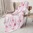 thumbnail image 3 of Hirioo Love Rabbit for Flannel Blanket, Cozy and Warm Throw for Bed or Couch ,Perfect for All Seasons-40"x30", 3 of 6