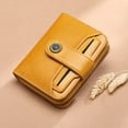thumbnail image 7 of Small Wallet for Women Genuine Leather RFID Blocking Wallet Bifold Purse Zipper Pocket Card Holder with ID Window - Yellow, 7 of 7