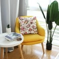 thumbnail image 6 of GZHJMY Colorful Flowers Pillow Cover 16 x 16 Inch, Soft Decorative Cushion Case Square Throw Pillow Cover for Sofa Living Room Couch Home Decor, 6 of 7