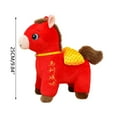 thumbnail image 3 of Twfbrm 2026 Year of The Horse Plush Doll, Chinese New Year Zodiac Horse Plushies, Soft and Adorable Horse Stuffed Animal Toys Spring Festival Decorations Luck Mascot Dolls for Couch Sofa Living Room, 3 of 8