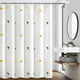 thumbnail image 1 of Shower curtain waterproof and mildew-proof partition curtain yellow triangle single curtain 240 width * 200 height [with hanging ring], 1 of 1