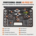 thumbnail image 2 of HLONK 20pcs All-purpose Multi-tapping Tool Set With M3-M12 Metric Thread Plugs  Diameter And Taper Reamers And Tapping Tools For Efficient Thread Cutting And Repair, 2 of 7