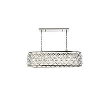 1216 Madison Collection Pendant Lamp L:40in W:13in H:15in Lt:6 Polished Nickel Finish Royal Cut Crystal (Clear)