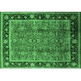 thumbnail image 1 of Ahgly Company Indoor Rectangle Oriental Emerald Green Industrial Area Rugs, 8' x 10', 1 of 4