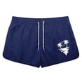 thumbnail image 3 of Kcolen Mens Swim Trunks 7 Inch Athletic Drawstring Beach Shorts Comfy Mens Bathing Suit 9 Inch Inseam Men's Swim Trunks Beach Summer Comfy Men Swim Brief, 3 of 4