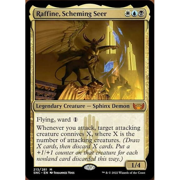 MtG Streets of New Capenna Mythic Rare Raffine, Scheming Seer #213