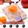 thumbnail image 5 of Digital Kitchen Food Scale Weight Grams Oz for Baking Cooking Coffee 11lb 0.05oz/1g Glass Rose Beige Block, 5 of 7