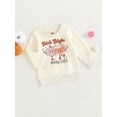 thumbnail image 2 of Newborn Baby Halloween Sweatshirt Cute Pumpkin Pie Print Long Sleeve Pullovers Fall Tops for Toddler Girl Boy Fall Clothes, 2 of 8