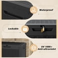 thumbnail image 5 of 31 Gallon Outdoor Deck Box Waterproof, Storage Box for Patio, Resin Storage Bench Lockable for Garden Tools, Package Delivery, Black, 5 of 6