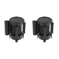 thumbnail image 2 of Dalazy Heavy-Duty Retractable Stanchion Queue Barrier for Secure Crowd Control Black 3meters 2Set, 2 of 6