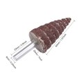 thumbnail image 2 of 1 Inch Cone Shape Flap Wheel Shank Mounted Tapered Cartridge Roll 80 Grits, 2 of 5