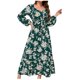 thumbnail image 2 of ICHUANYI Liquidación Otoño e Invierno Nuevo vestido floral Temperamento delgado Manga de linterna Corbata Vestido de pastel ICHUANYI WER202308171999, 2 of 5