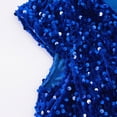 thumbnail image 5 of Toddler Girls Sequin Dress Sparkly Gown Party Dresses Little Kids A-Line Velvet Dress, 5 of 6