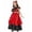 Red, variant on Ethnic Brazilian Style Carnival Dress for Girls Stage Performance Halloween Outfit Ages 5 to 11 Years Girls Summer Dress Cassual Formal Dresses Cute Sun Dresses