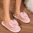 thumbnail image 6 of Taqqpue Open Toe Slipper for Women Women Fashionable Casual Winter Closed Toe Home Friendly Soft Cotton Flat Slippers Fuzzy House Slippers Gift for Women, 6 of 6