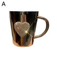 thumbnail image 6 of 3pcs Creative Ins Diamond Heart Water Cup High Value 304 Stainless Steel Coffee Cup Portable Office Home Mug, 6 of 8