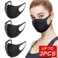 thumbnail image 1 of 3 Pack Air Purifying Face Mask Mouth Muffle Washable Anti Dust Fog Respirator, 1 of 11