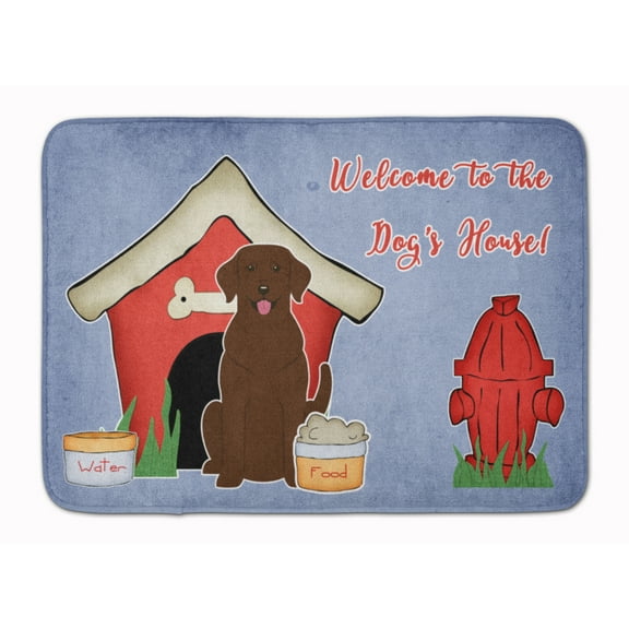 Dog House Collection Chocolate Labrador Machine Washable Memory Foam Mat