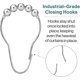 thumbnail image 4 of Shower Curtain Hook Rings, Stainless Steel Roller Balls Bath Curtain Rings for Bathroom Shower Curtain Rods - Set of 12, 4 of 5