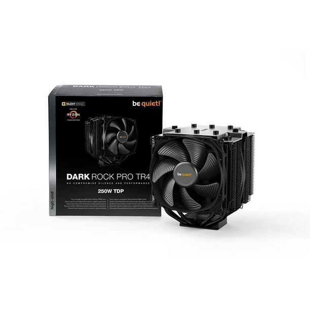 Be Quiet Dark Rock Pro Tr4 Computer Cpu Cooler Amd Tr Up To 250tdp 135mm Silent Wings 3 Fans Walmart Com Walmart Com