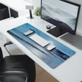 thumbnail image 3 of Elevate Your Gaming Experience with XXL Moon Ocean Desk Mat: 31.5x11.8 Inch Extended Mouse Pad, Non-Slip Base, Stitched Edges, Perfect for Computer, Office, Keyboard, and Laptop Players., 3 of 7