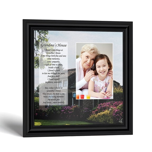 Grandma's House Poem Picture Frame with Photo, Nana Keepsake Gift