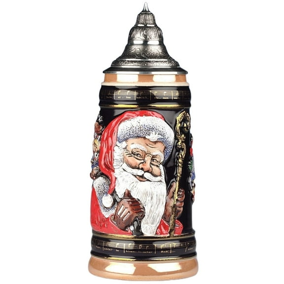 Pinnacle Peak Trading Old World Santa LE German Christmas Beer Stein  .5L Made in Germany Mug