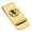 Gold, variant on Stainless Steel Virgo Zodiac (Maiden) Classic Slim Money Clip Credit Card Holder
