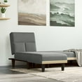 thumbnail image 1 of vidaXL Chaise Longue Dark Grey Fabric, 1 of 5