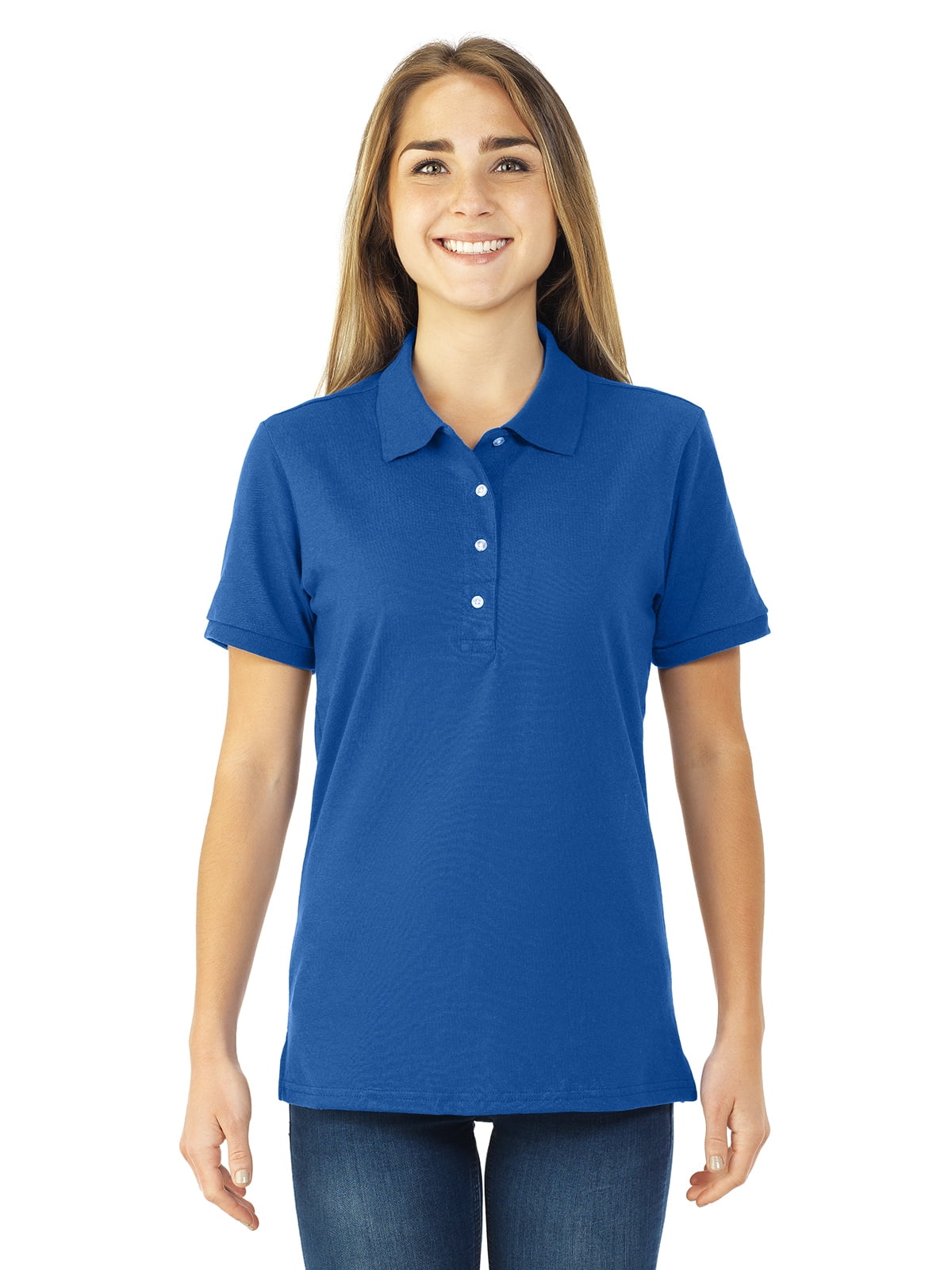 Jerzees Chemise de Sport à Manches Courtes pour Femmes, P, Royal