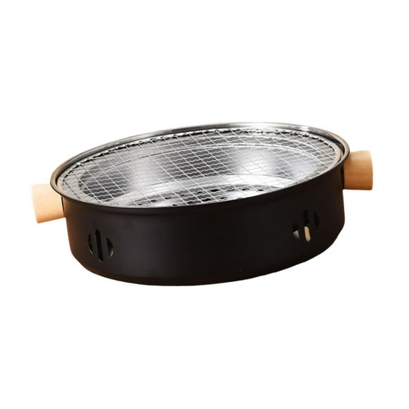 Hornos para barbacoa, hornos para té con parrilla, tostador de té para el hogar, parrilla, hornos para barbacoa de camping para playa, jardín, terraza negro