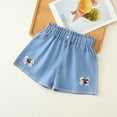 thumbnail image 5 of Godom Shorts for Girls Summer Comfy Casual Solid Short Pants Drawstring Elastic Waist Shorts, Sizes 3-12 Years, 5 of 5