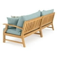 thumbnail image 3 of RST Brands Kooper 6 Piece Wood & Fabric Outdoor Sectional - Tikka Orange, 3 of 9