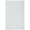 thumbnail image 2 of SAFAVIEH Ultimate Atanas Solid Plush Polyester Shag Area Rug, Silver/Ivory, 3' x 5', 2 of 6