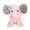 Pink, variant on Cute Plush Elephant Decoration Doll - Soft Stuffed Animal Craft Toy Crafts - Adorable Room Decor & Birthday Gift for Girls and Toddlers(Grey)
