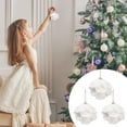 thumbnail image 2 of Fridja Christmas Ball Ornaments Pack Of 3 Christmas Petal Glitter Foam Balls Christmas Tree Decoration Christmas Balls 8cm, 2 of 6