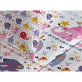 thumbnail image 4 of Ambesonne Animal Quilted Bedspread Set 3 Pcs, Dancing Floral s, Queen Size, Multicolor, 4 of 5