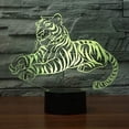 thumbnail image 5 of YSITIAN 3D Tiger Lion Night Light Lamp Illusion 7 Color Changing Touch Switch Table Desk Decoration Lamps Acrylic Flat ABS Base USB Cable Toy E1116-310, 5 of 6