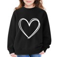 thumbnail image 4 of Abcomgle Valentines Day Sweatshirt Girls 10-12 Cute Love Heart Girls Pullover Sweatshirt Crewneck Long Sleeve Sweaters for Teen Girls Casual Holiday Clothing for Teen Girls,Black,5-6Years, 4 of 6