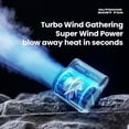 thumbnail image 3 of Portable Rechargeable Clip-On Fan with 3 Speeds For Travel and Outdoor Use (White), 3 of 9