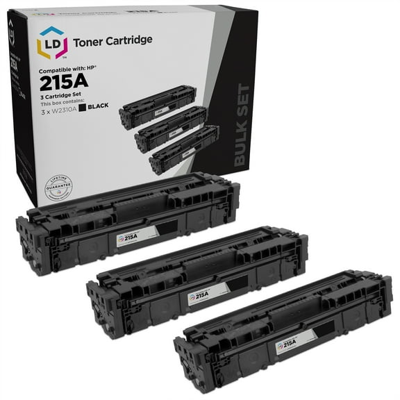 LD Products Compatible Replacement for HP 215A W2310A Black Toner Cartridges Chip Included 3PK