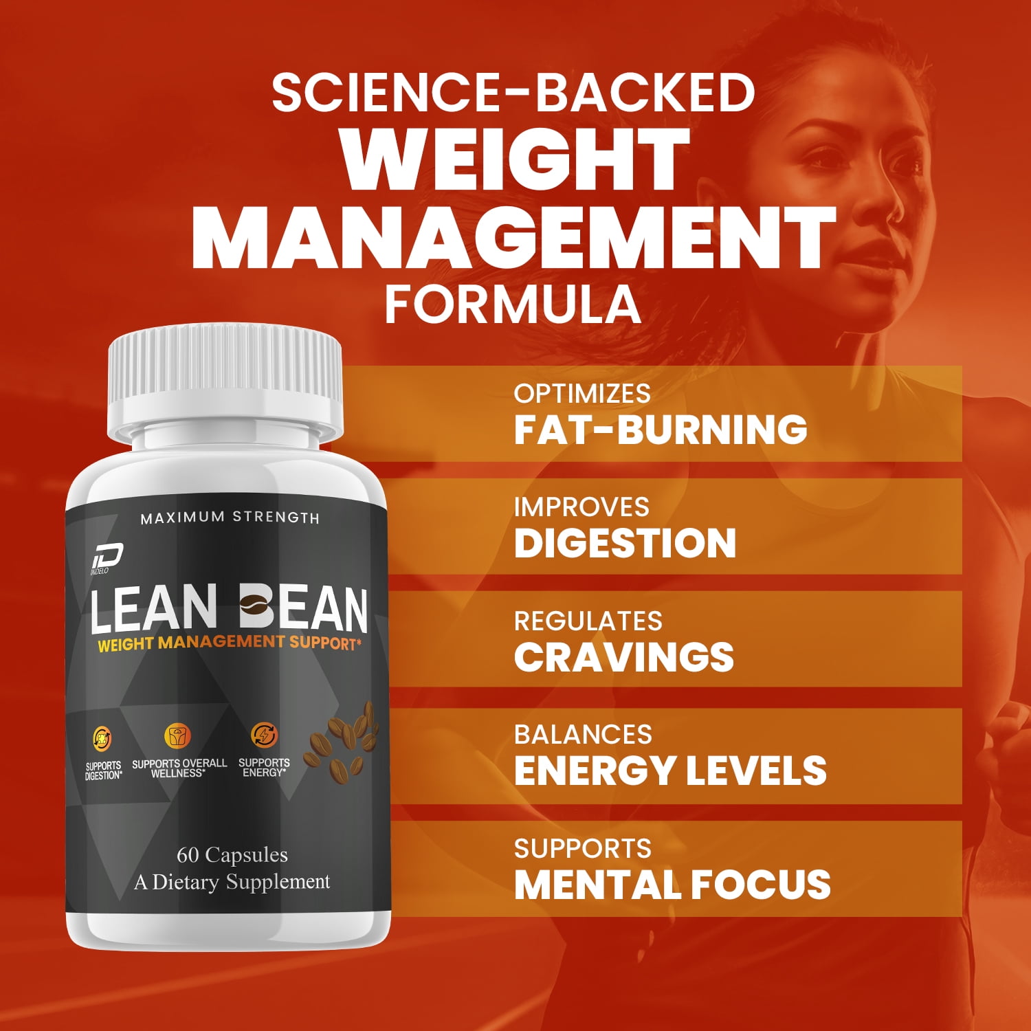 Lean Bean Keto Capsules - Lean Bean Pills Advanced Formula, Maximum Strength, 2 Pack, 120 Capsules