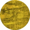 thumbnail image 1 of Ahgly Company Indoor Round Oriental Yellow Industrial Area Rugs, 8' Round, 1 of 4