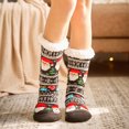 thumbnail image 4 of Monstrate 1 par de calcetines navideños, calcetines cómodos, calcetería de fibra acrílica a la moda, calzado cálido, accesorio para Suministros térmicos Negro, 4 of 6