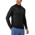 thumbnail image 3 of Siilsaa Men's Lightweight Hoodie UPF 20+ Sun Protection Moisture Wicking, Breathable Bamboo Viscose Outdoor Shirt for Men Black,XL, 3 of 4