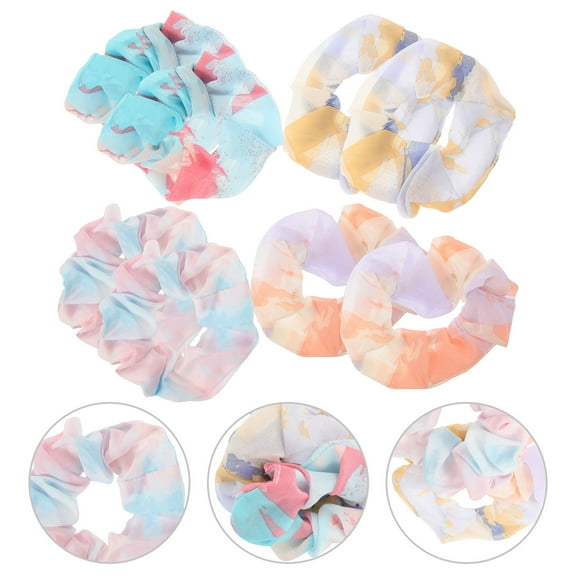 Niceauty 8Pcs Gradient Scrunchies Ponytail Hair Accessories Lightweight Comfortable