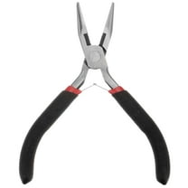 Uxcell Mini Needle Nose Pliers 4.5" Toothless Precision Plier with Black Handle for DIY Crafts