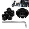 thumbnail image 4 of Scooter Wheel Side Cover, Rustproof Aluminium Alloy Motorcycle Hubcap  For Decor Black, 4 of 8
